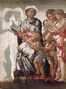 Michelangelo Buonarroti THe Madonna and Child with Saint John and Angels Spain oil painting artist